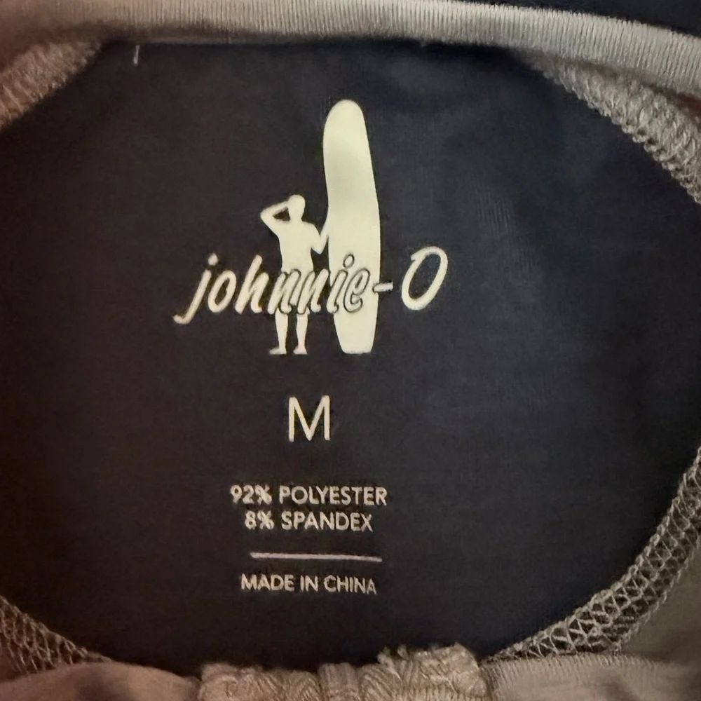 Johnnie-O Medium Gray Quarter Zip Men's Pullover‎ Sweater medium golf